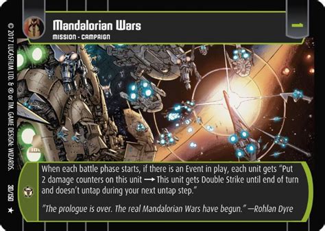 Shop with afterpay on eligible items. Mandalorian Wars Card - Star Wars Trading Card Game
