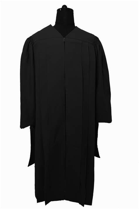 Matty Polyester Black Masters Graduation Gown Size Six Size At Rs
