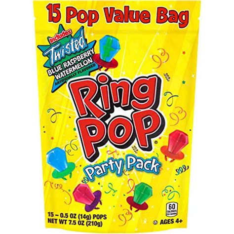 Ring Pop Individually Wrapped Bulk Lollipop Variety Party Pack 15