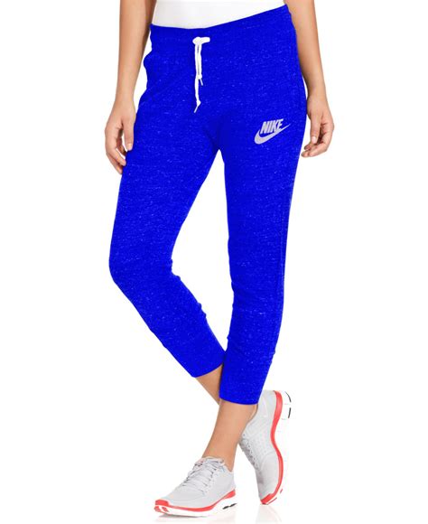 Nike Gym Vintage Capri Sweatpants In Blue Game Royal Lyst