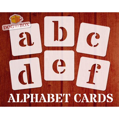 Alphabet Stencils Font N4 Lowercase Font Stencil For Wood Signs And
