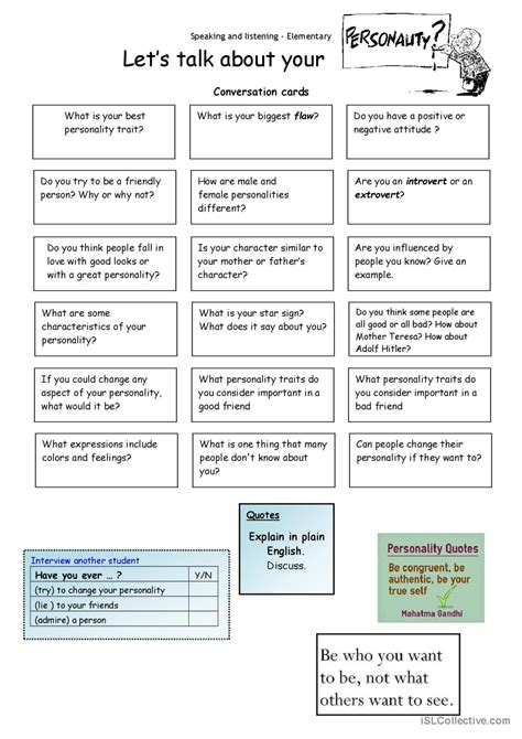 Let S Talk About Personality Discuss English Esl Worksheets Pdf Doc