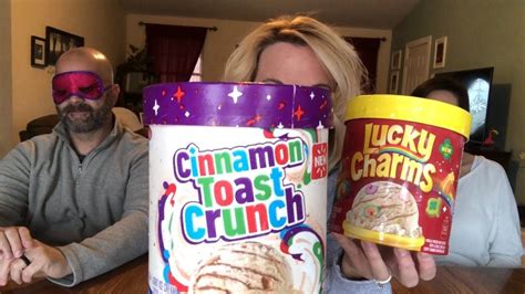 Cinnamon Toast Crunch And Lucky Charms Ice Cream Review YouTube