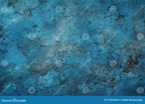 Rough And Worn Blue Grunge Surface Featuring Captivating Texture Stock