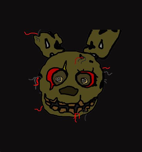 Springtrap Face Poster By Skygoldenytb On Deviantart