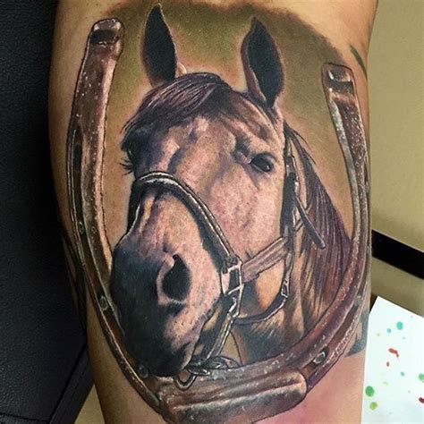 Amazing Realistic Horse Tattoo By Drewshurtleff Horse Tattoo Design