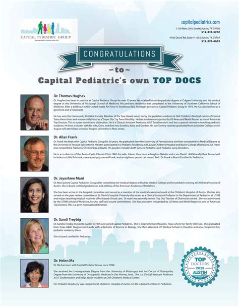 Texas Childrens Pediatrics Capital Pediatric Group North Updated