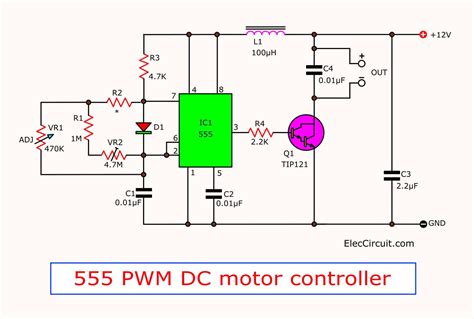 Pwm Dc Motor Control Circuit Diagram