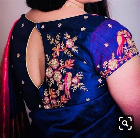 Buy Readymade Saree Blouse With Golden Bead Aari Hand Work Ready Online In India Ph