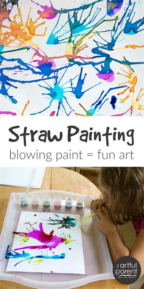 How To Do Blow Painting With Straws Artofit