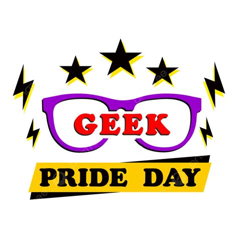 Geek Pride Day Symbol Illustration Vector Pride Geek Symbol Png And
