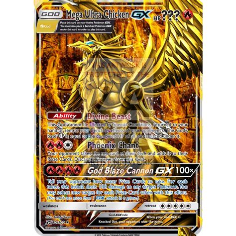 The Winged Dragon Of Ra Gx Pokemon Yu Gi Oh God Card Crossover Cust