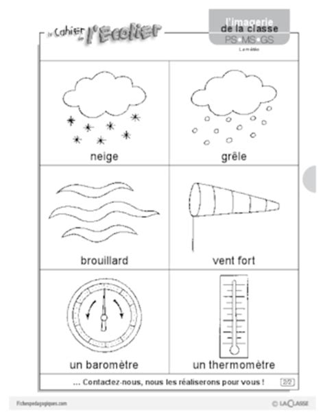 L imagerie La météo FichesPédagogiques com