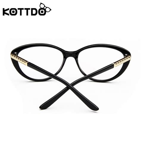 Kottdo Retro Cat Eye Eyeglasses Women Optical Spectacle Frame Computer