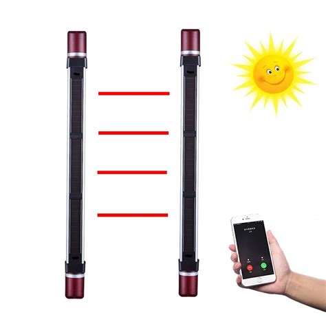 Waterproof 4 Beams Wireless 433mhz Solar Powered Infrared Grating
