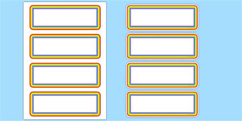 Editable Rainbow Labels Book Labels Classroom Labels Literacy Books