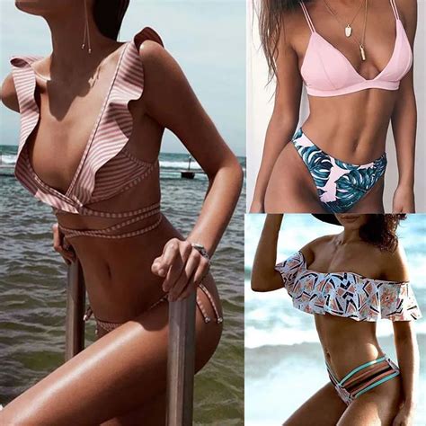 Tcbsg Biquínis 2019 Sexy Swimwear Mulheres Swimsuit Push Up Biquini Brasileiro Bikini Set