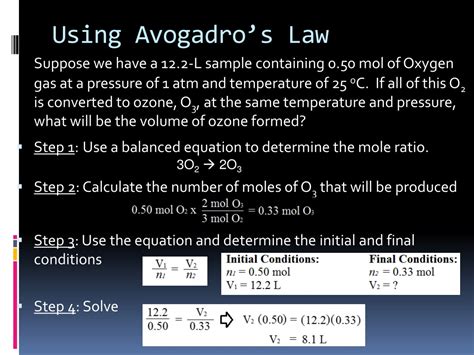 Avogadros Law 161