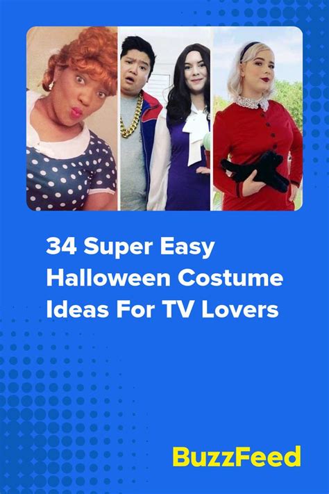 34 Super Easy Halloween Costume Ideas For Tv Lovers Super Easy Halloween Costumes Easy