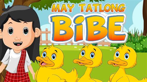 Tatlong Bibe Animation With Lyrics 2023 Tinimation Awiting Pambata