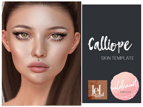Second Life Marketplace Wildheart Calliope Skin Template Kit For