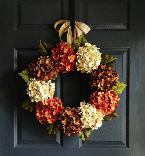 Hydrangea Wreath Front Door Wreaths Summer Wreaths