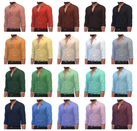 Don Juan Tucked Shirt By Rope At Simsontherope Sims 4 Updates
