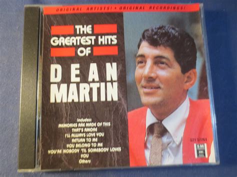 Vintage Cd Es Dean Martin Greatest Hits Dean Martin Cd Etsy