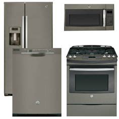 Appliance bundles include the exact products you want without having to buy each piece separately. GE slate gray appliance color with lighter cabinets ...