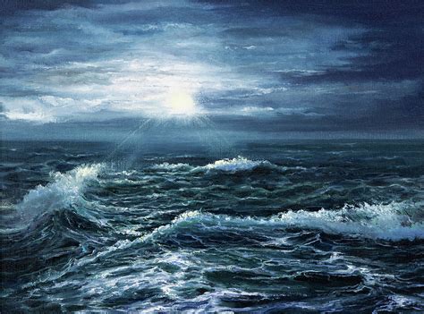 Ocean Waves Painting By Boyan Dimitrov Fine Art America