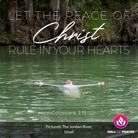 Let The Peace Of Christ Rule In Your Hearts Wall Of Prayer