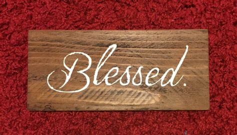 Blessed Sign Rustic Sign Distressed Sign Reclaimed By Antiqueylace