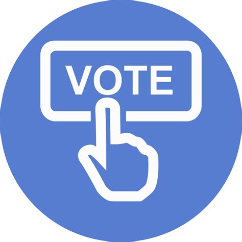 Election Vote 2 Icon Circle Blue Election Iconset Icon Archive