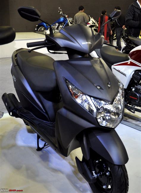 Its bigger front wheel helps to negotiate with the nast. Honda Motorcycles @ Auto Expo 2012 - Team-BHP