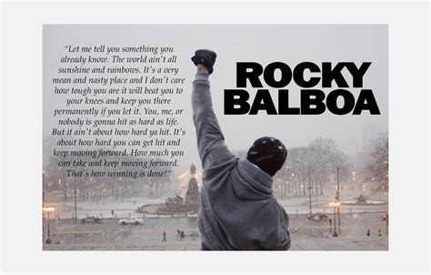 Rocky Balboa Quote Canvas Rocky Balboa Motivational Quote Bright