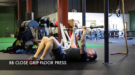 Bb Close Grip Floor Press Youtube