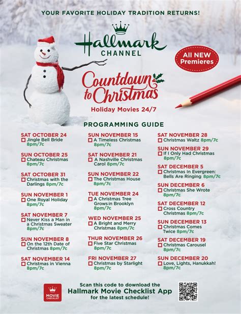 Hallmark Channel Schedule Schedule Printable