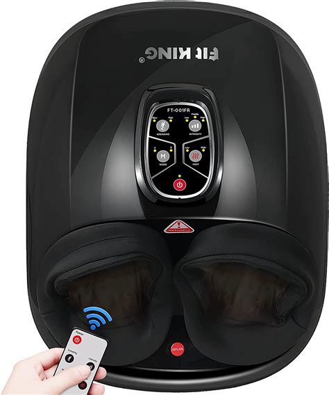 Fit King Foot Massager Machine With Remote Deep Kneading And Shiatsu Foot Massage With Heat For