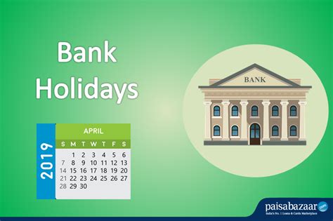 Bank Holidays In April 2019 List Of Holidays In April 2019 Paisabazaar