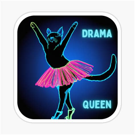 Drama Queen Cat Sticker For Sale By Gandalfnz Redbubble