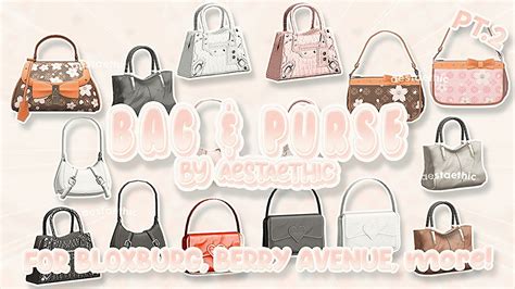 New Bag And Purse Codes For Bloxburg And Berry Avenue Pt2 Roblox