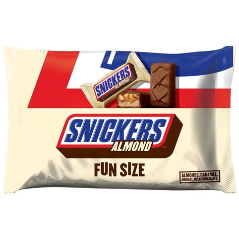 Snickers Almond Fun Size Chocolate Candy Bars 1023 Ounce