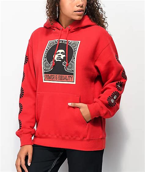Obey Afrocentric Red Hoodie Zumiez