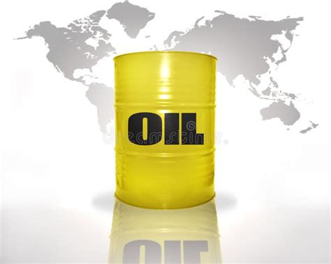 Barrel With Oil On The World Map Background Stock Image Image Of