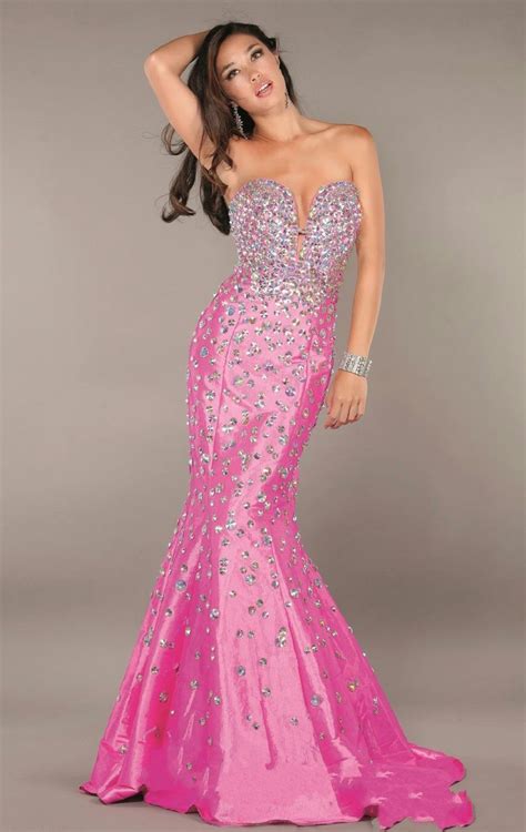 Beautiful Pink Mermaid Dress Prom Dresses Prom Dresses Jovani Prom