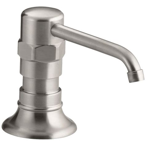 Efficient of kitchen sink soap dispenser. KOHLER HiRise Countertop Soap and Lotion Dispenser in ...