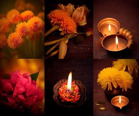 Premium Ai Image Symbolism Of Diwali Flowers And Plants