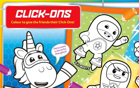 Colouring Click Ons Sheet Go Jetters Official Website