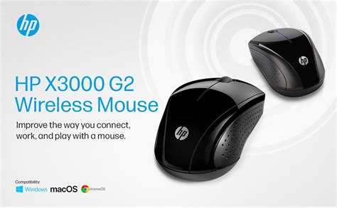 Hp X3000 G2 Wireless Mouse Black 2c3m3aaaba Techno Computer