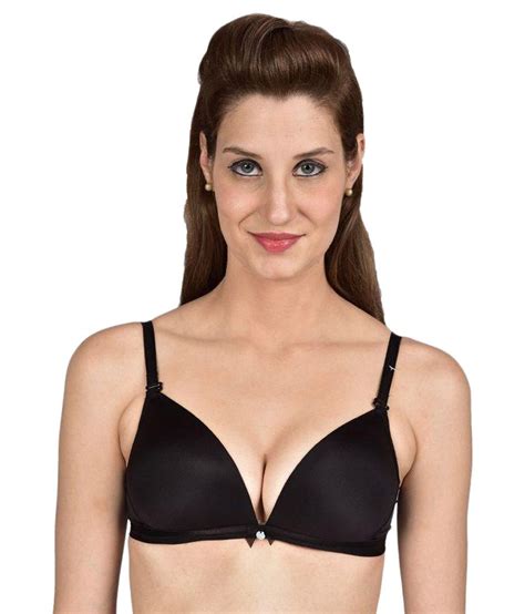 Buy Enamor Black Poly Cotton Bra Online At Best Prices In India Snapdeal